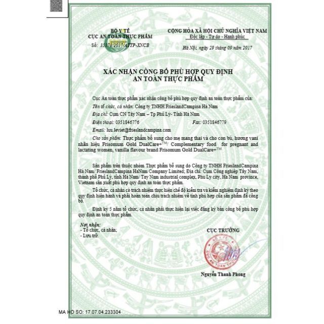 Sữa Frisomum Gold 900g