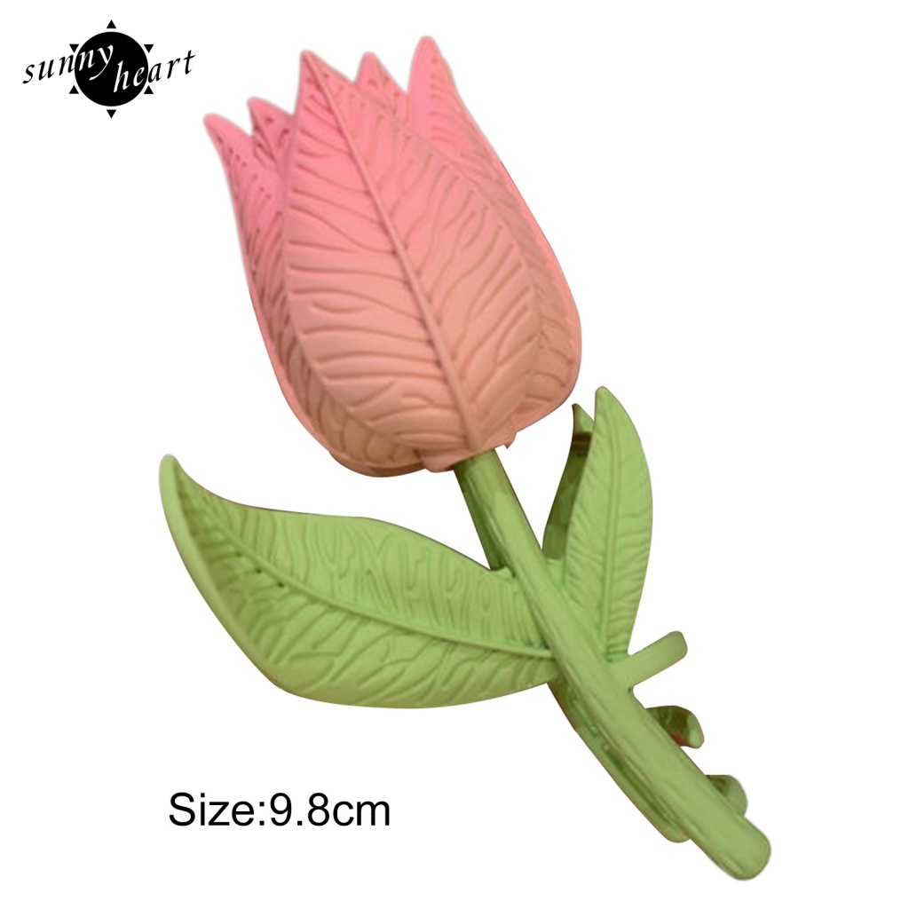 Kẹp Tóc Hình Hoa Tulip Bằng Nhựa Đa Năng Thời Trang Cho Nữ
