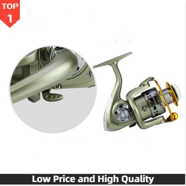 spinning reel sea fishing fishing reel spinning Máy Câu Cá 12 Trục Vỏ Kim Loại Cao Cấp