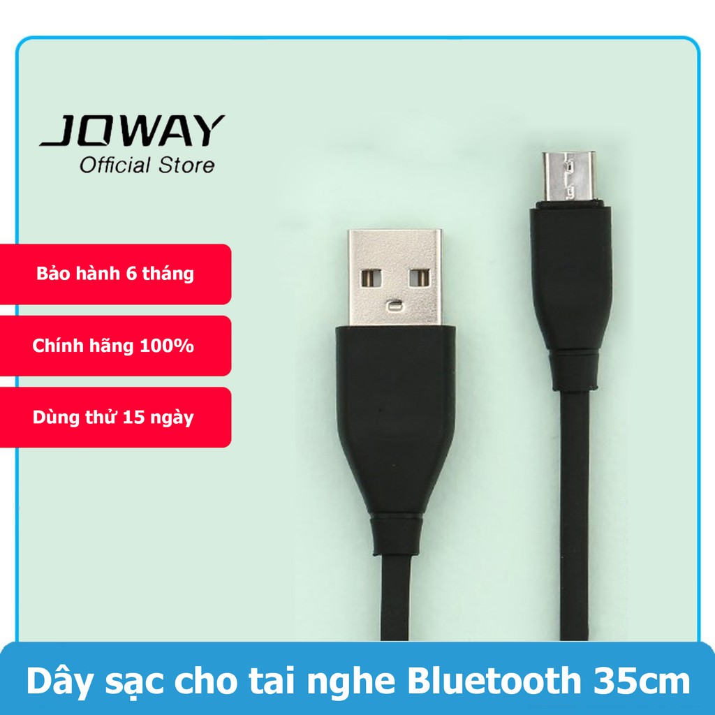 Dây Cáp sạc cho Tai nghe Bluetooth và Pin sạc dự phòng Joway (35cm)