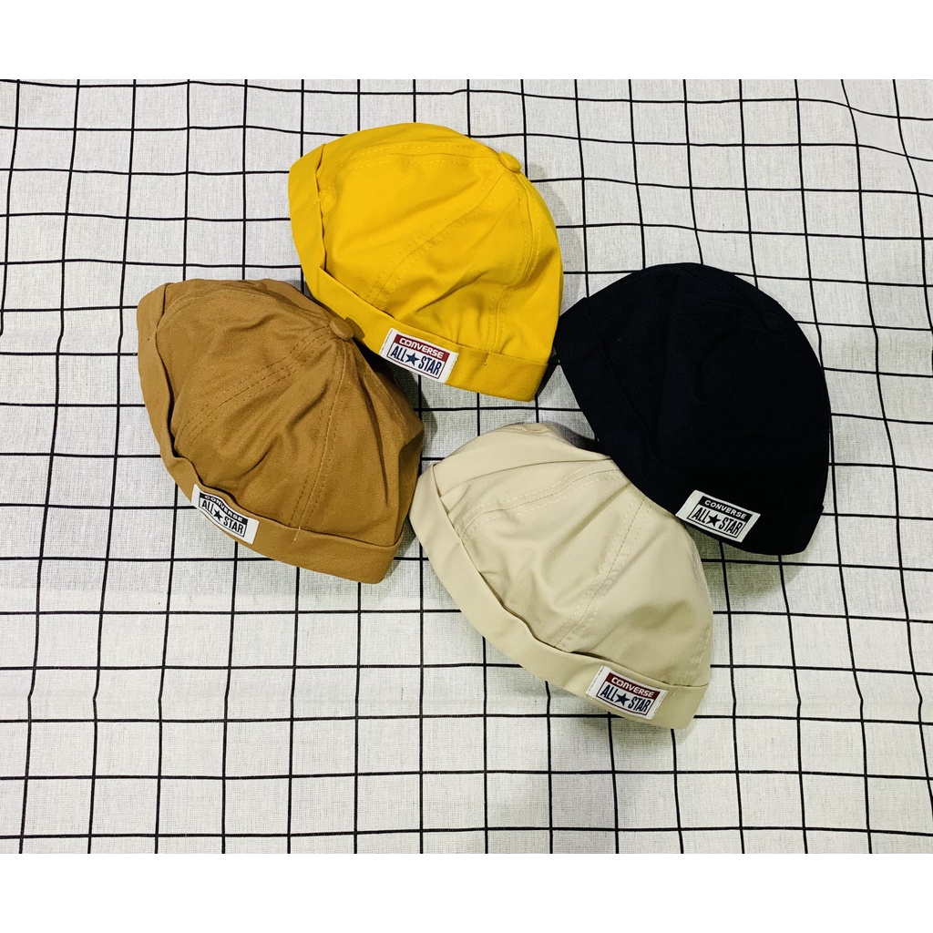 Mũ Nón Beanie Vành Tròn Phong Cách Retro Hiphop Hàn Quốc Nam Nữ Unisex