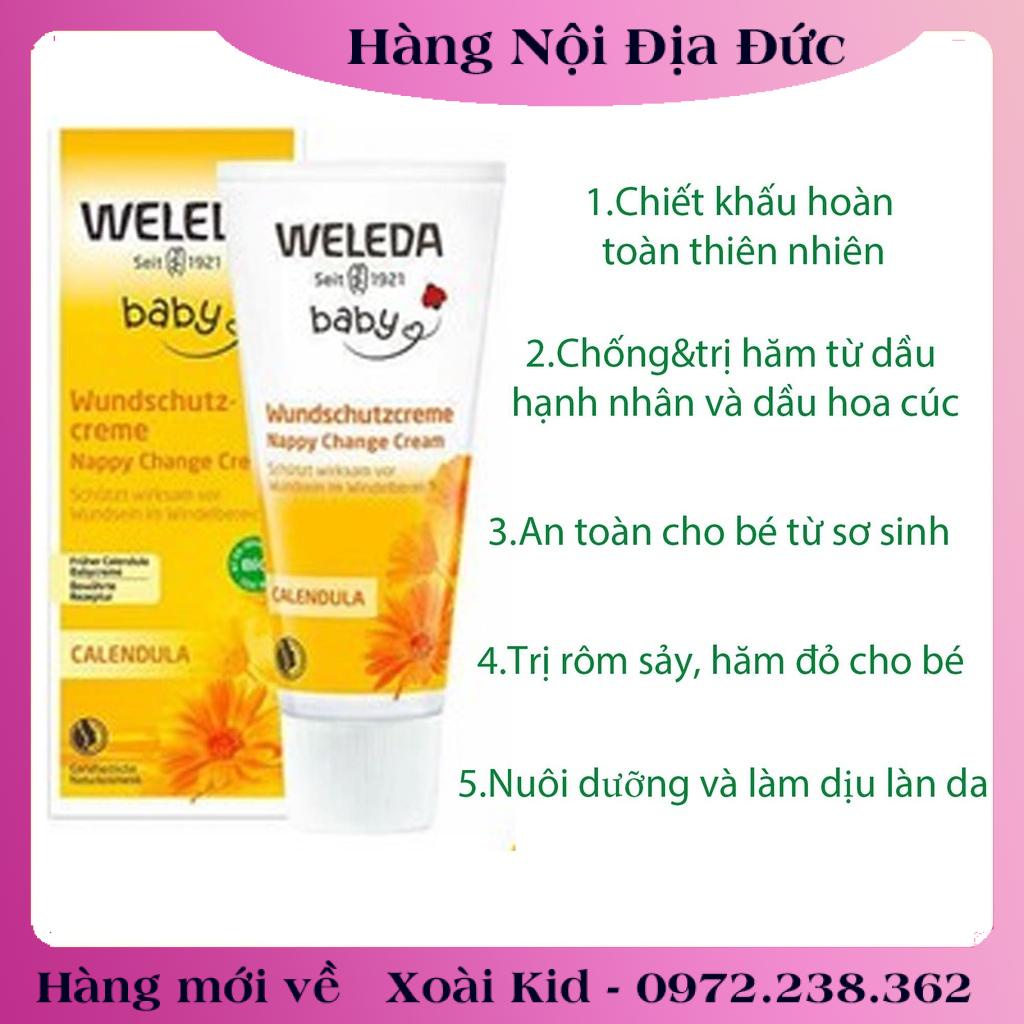 Kem chống hăm, kem dưỡng da Weleda Đức hữu cơ CAO CẤP (chuẩn Đức) Organic BIO -Nội địa Đức Đủ Bill