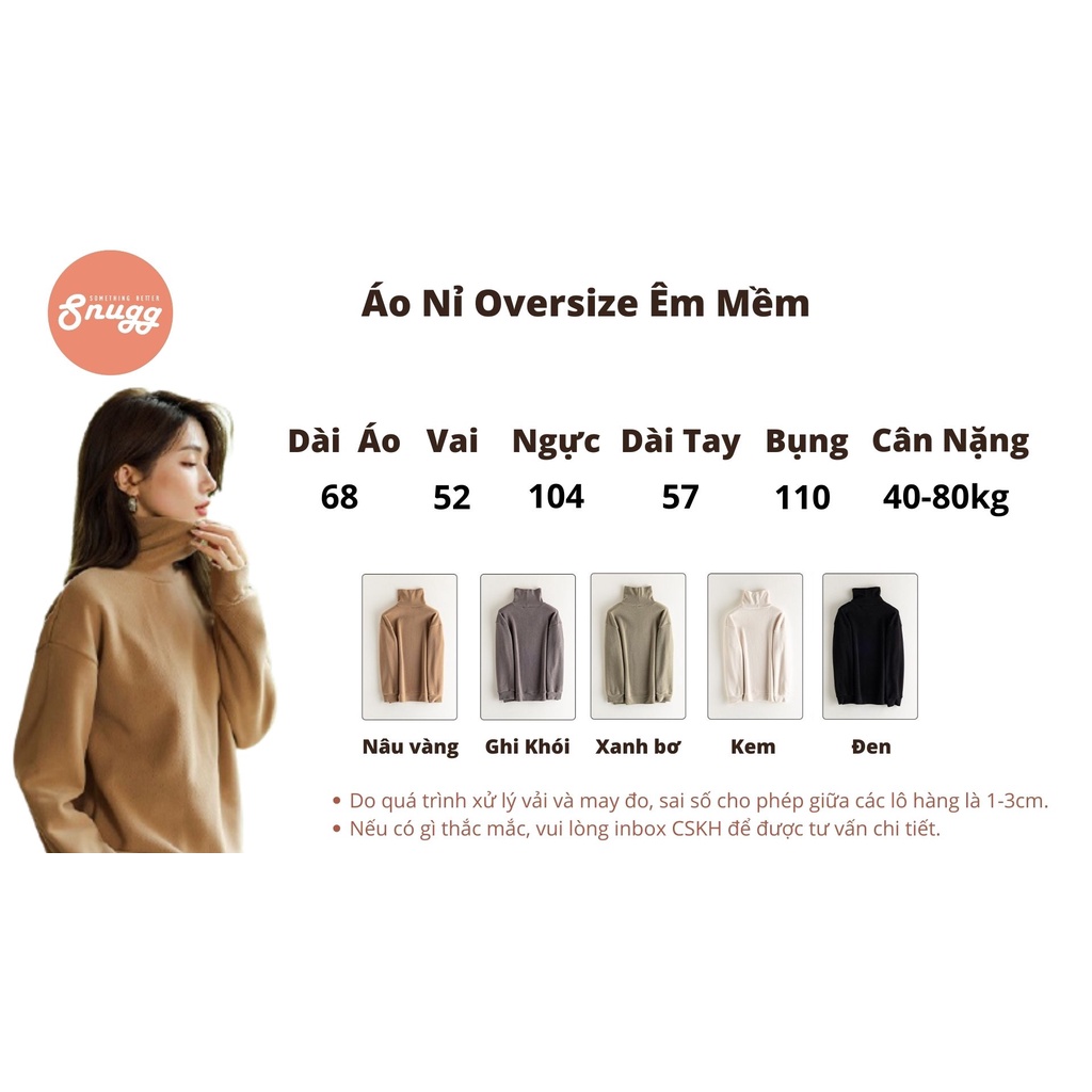Áo nỉ dáng rộng êm mềm siêu ấm cho mùa đông- Bầu bí bon chen được Snugg Việt SNU2103 | BigBuy360 - bigbuy360.vn