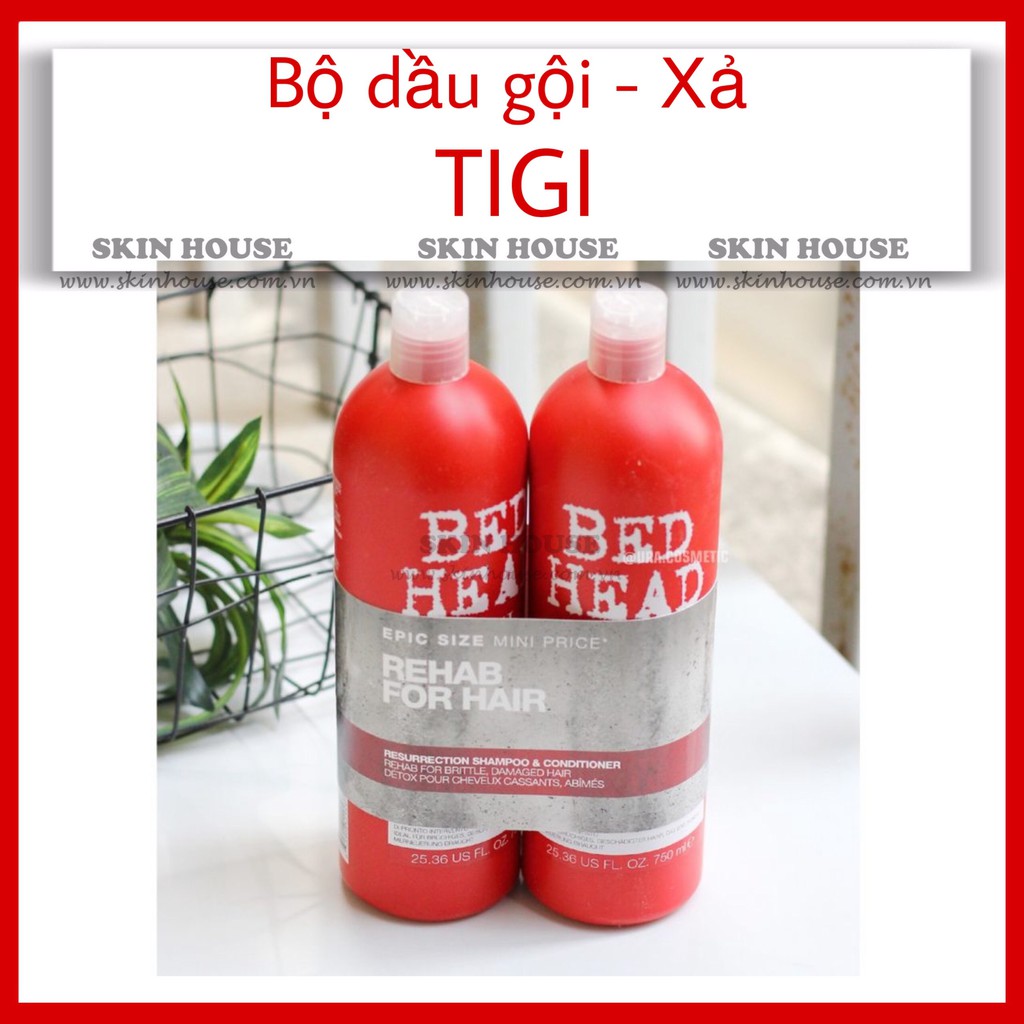 Sẵn - Bộ Dầu Gội Bed Head Tigi Resurrection -  Skinhouse