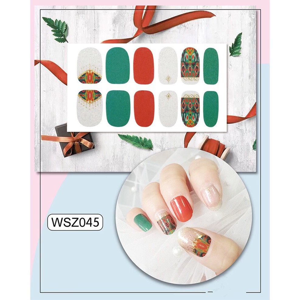 Set Sticker Dán Móng Tay 3D Cực Xinh Cho Các Nàng P230 - Nail Wraps HOT TREND