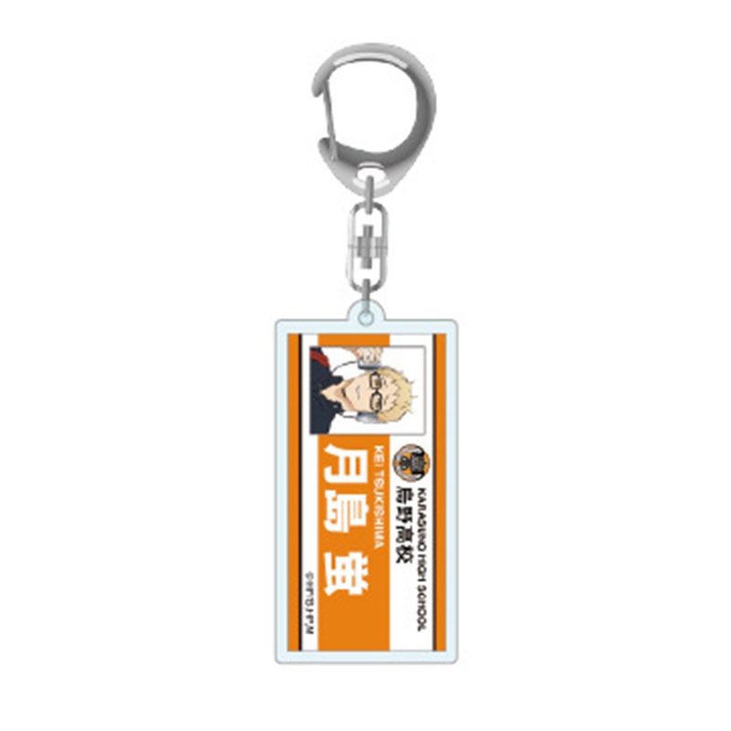 Móc khóa mặt hình anime Haikyuu! bằng acrylic nhiều họa tiết tùy chọn