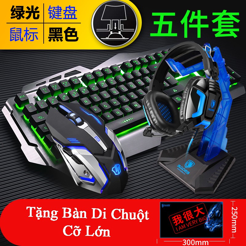 [HÀNGORDER]COMBO GAME THỦ: Chuột + Bàn Phím + Pad Chuột + Tai Nghe + Giá Đỡ Tai Nghe GAMING Giá Cực Shock | BigBuy360 - bigbuy360.vn