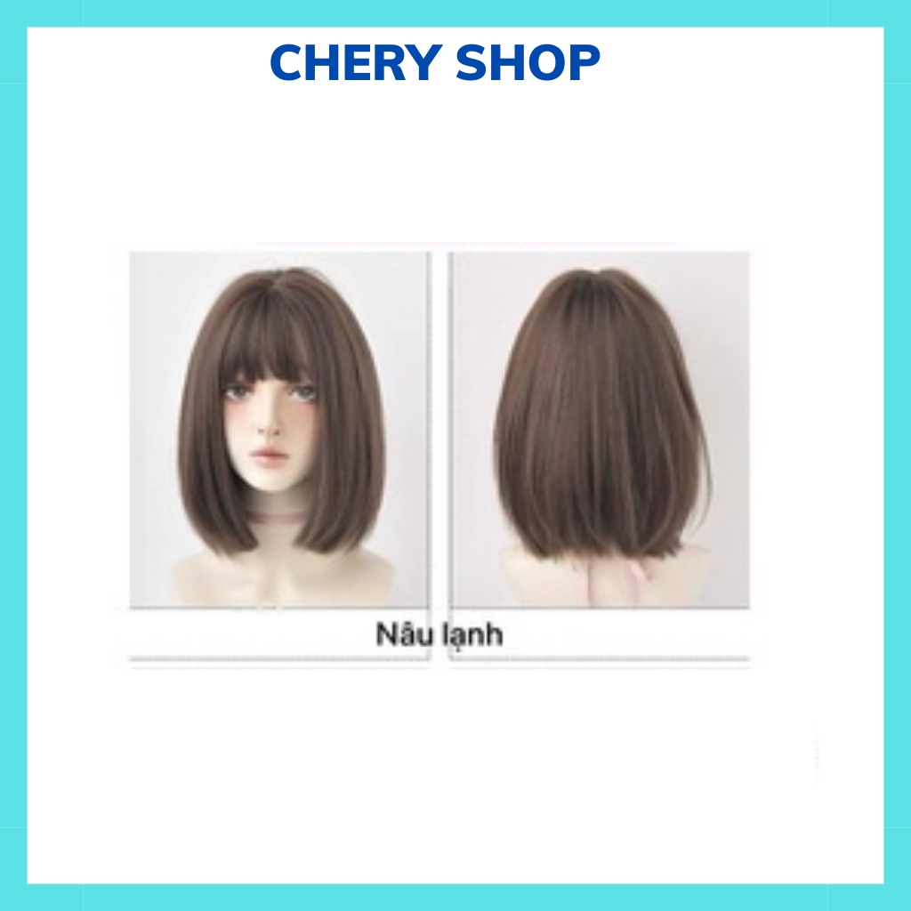 Tóc giả nữ nguyên đầu vic đuôi ngang tặng kèm lưới trùm wig mã ML171