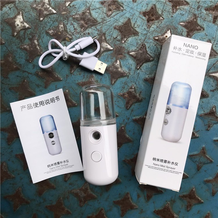 Bình Phun Sương Nano Mini Cầm Tay Tạo Độ Ẩm Làm Mát