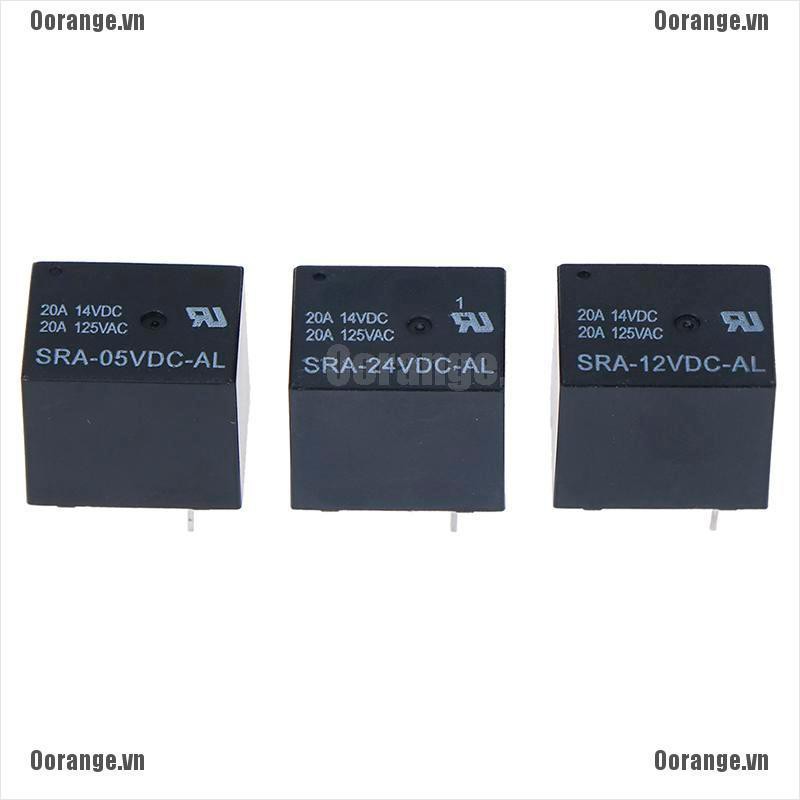 Rơ le 4Pin MT SRA-05VDC-AL SRA-12VDC-AL SRA-24VDC-AL 5V 12V 24V 20A T74