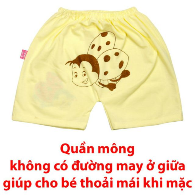 10 quần cộc cotton  rã đũng in mông 3-11kg