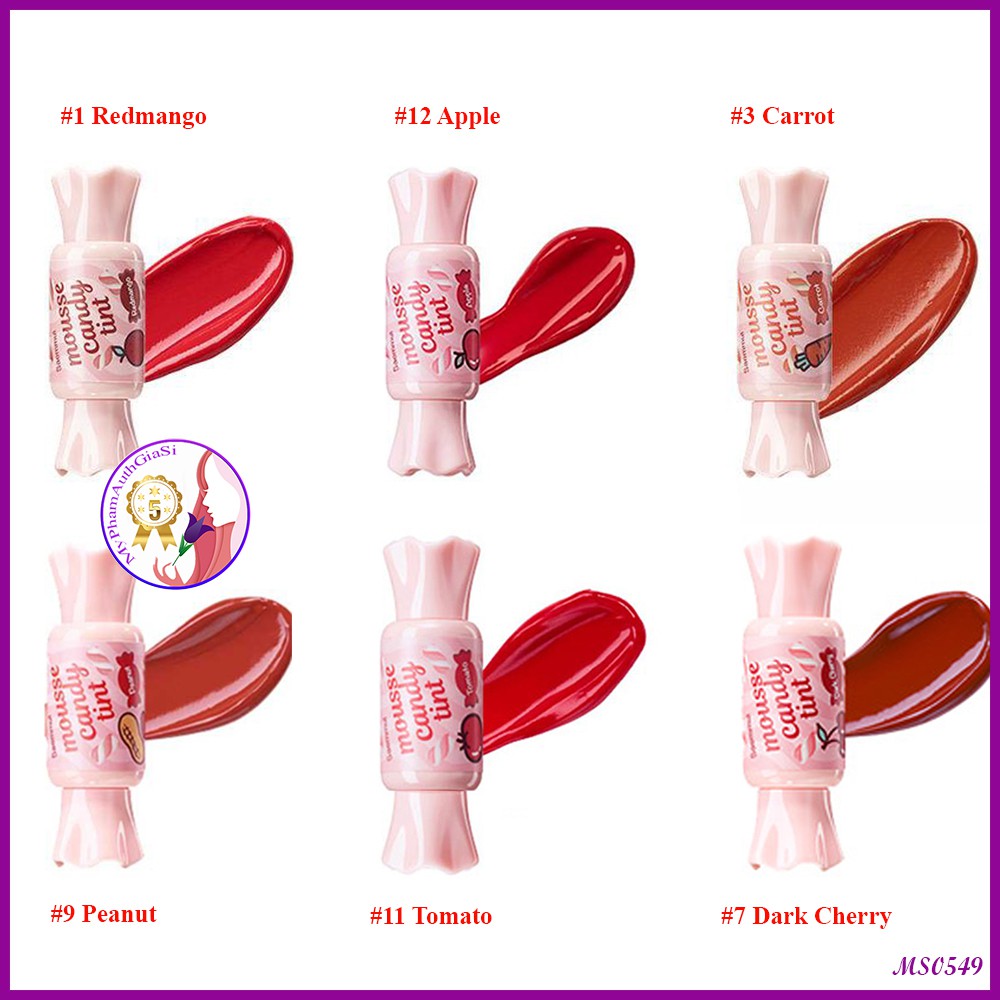 Son kẹo the saem saemmul mousse candy tint