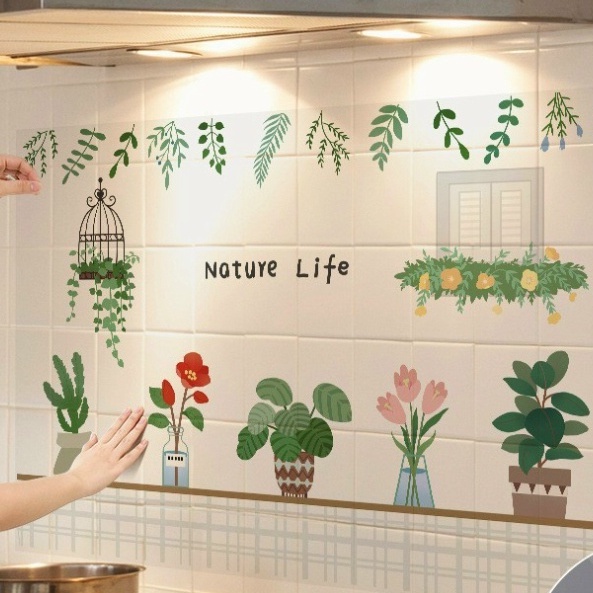 Giấy Dán Tường Nhà Bếp, Miếng Dán Bếp Chống Bắn Dầu Mỡ, Chịu Nhiệt Cao | BigBuy360 - bigbuy360.vn