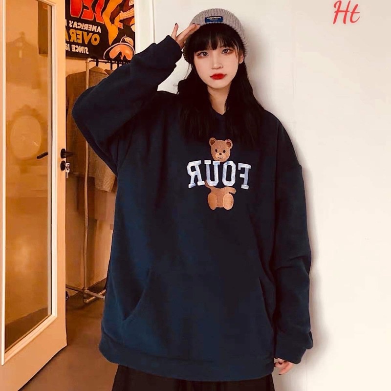 Áo hoodie gấu FOUR HT12