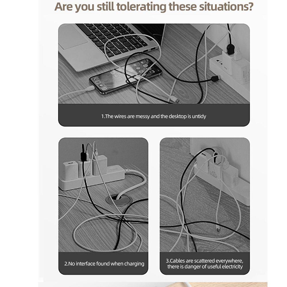 Dụng Cụ Sắp Xếp Dây Cáp 2 / 3 / 5 / 7 / 8 Lỗ Tiện Dụng|Giá Đỡ Bảo Vệ Dây Cáp Mạng