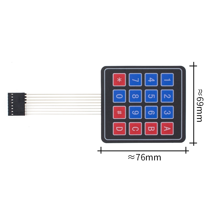 Bàn phím ma trận 16 nút 1*4 4*4 4*5 dành cho arduino