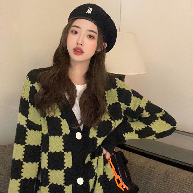 Áo Khoác Cardigan Dệt Kim Thời Trang Thu Đông Phong Cách Mới Dành Cho Nữ 2022