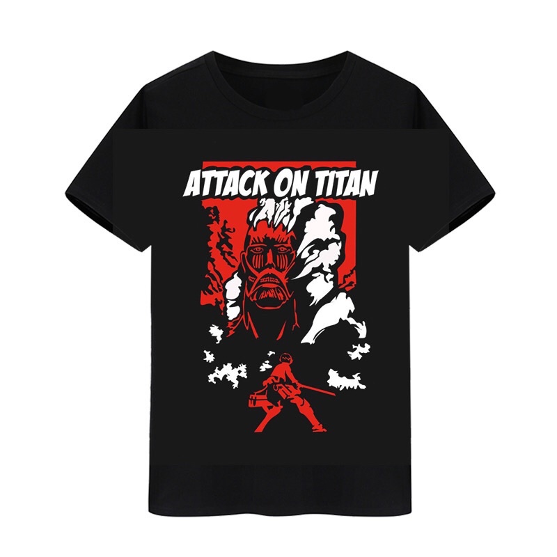 Áo Thun Tay Ngắn In Hình Anime Attack On Titan