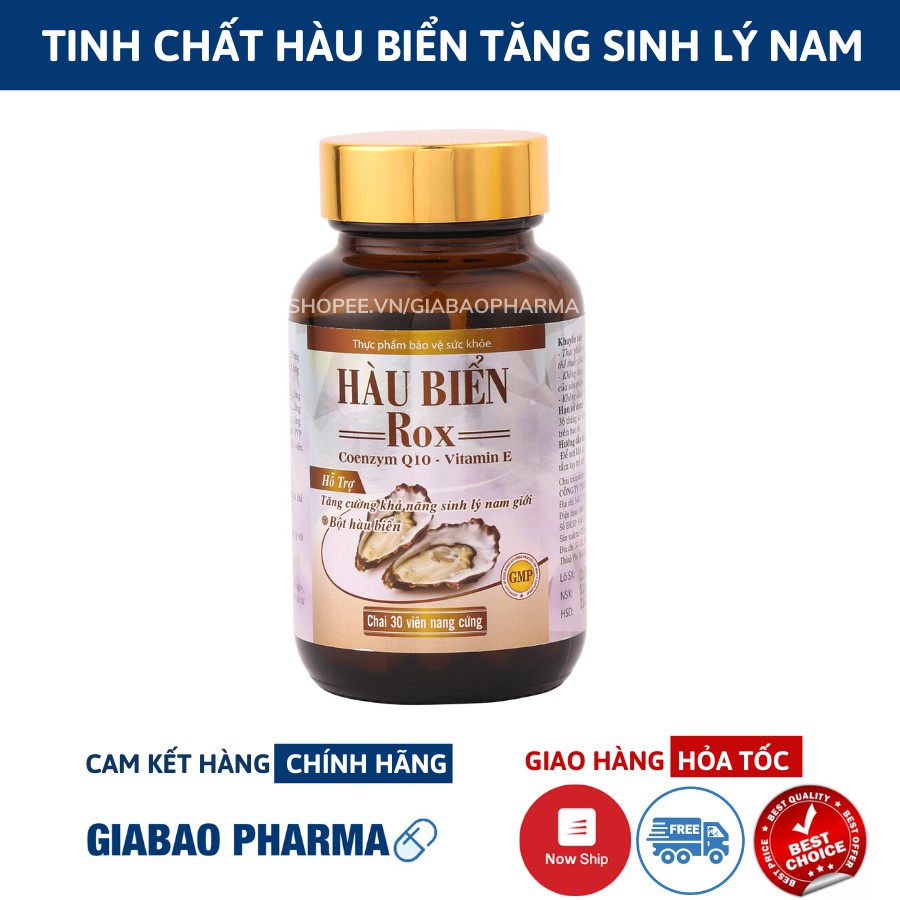 Tinh Chất Hàu Biển Rox tăng cường sinh lý nam,  giảm xuất tinh sớm, Cải Thiện Yếu Sinh Lý