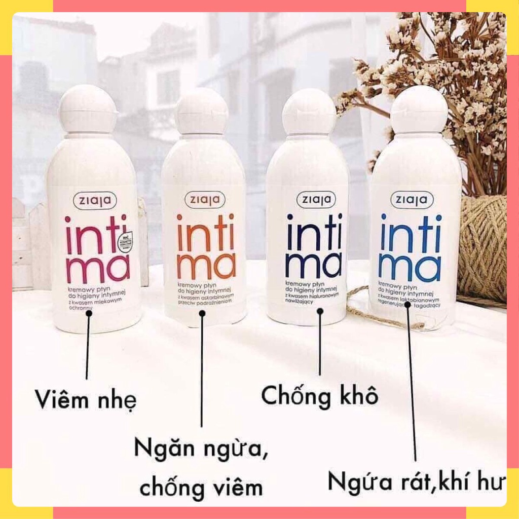 Dung dịch vệ sinh intima ziaja 200ml chính hãng, chăm sóc bảo vệ cô bé luôn sạch và thơm mát