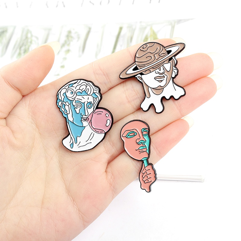 Ghim Cài Áo Hình Tượng Người Nghệ Thuật Bằng Kim Loại Tráng Men Thích Hợp Làm Quà Tặng Cho Bạn Bè