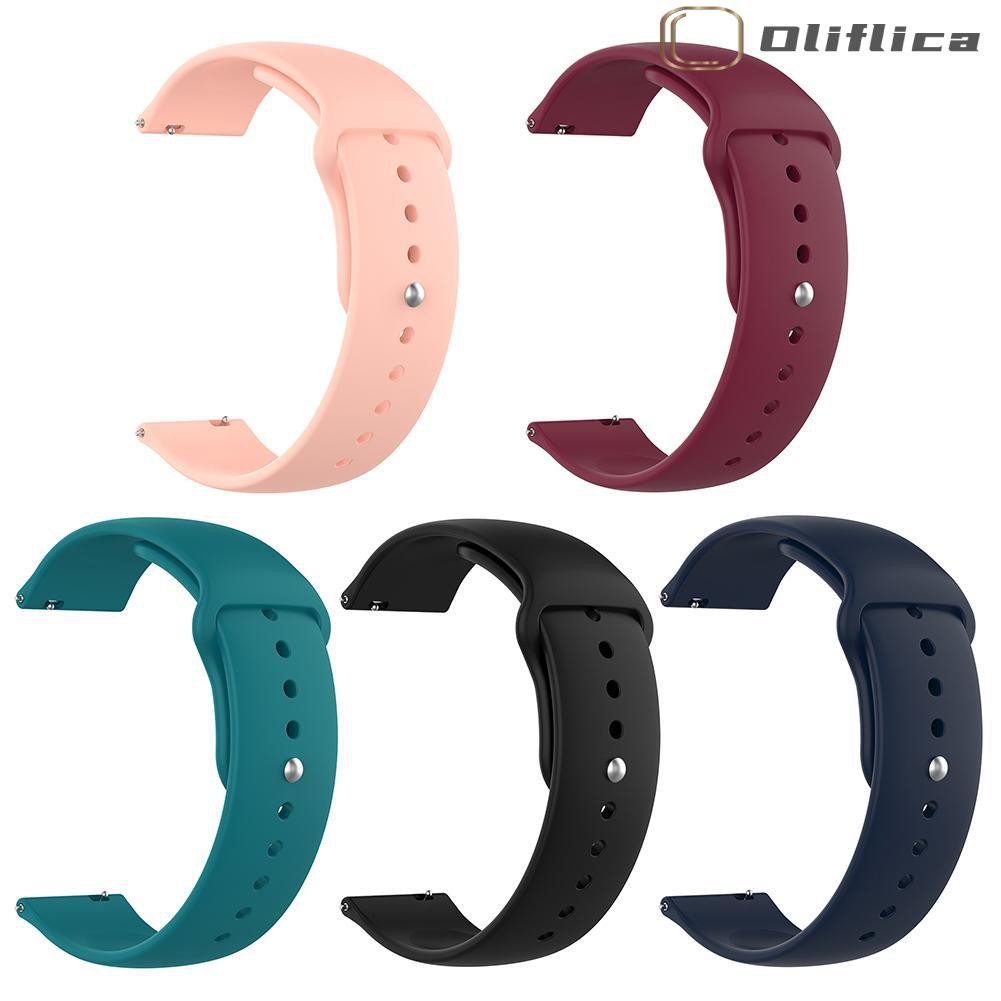 (hàng Có Sẵn) Dây Đồng Hồ Silicon 20mm Cho Samsung Galaxy Watch Active 2