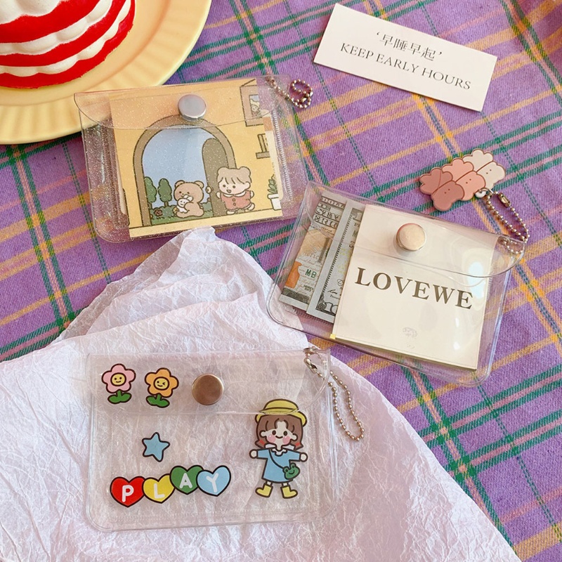 Ví Đựng Thẻ Tín Dụng Bằng PVC Trong Suốt Dành Cho Nữ