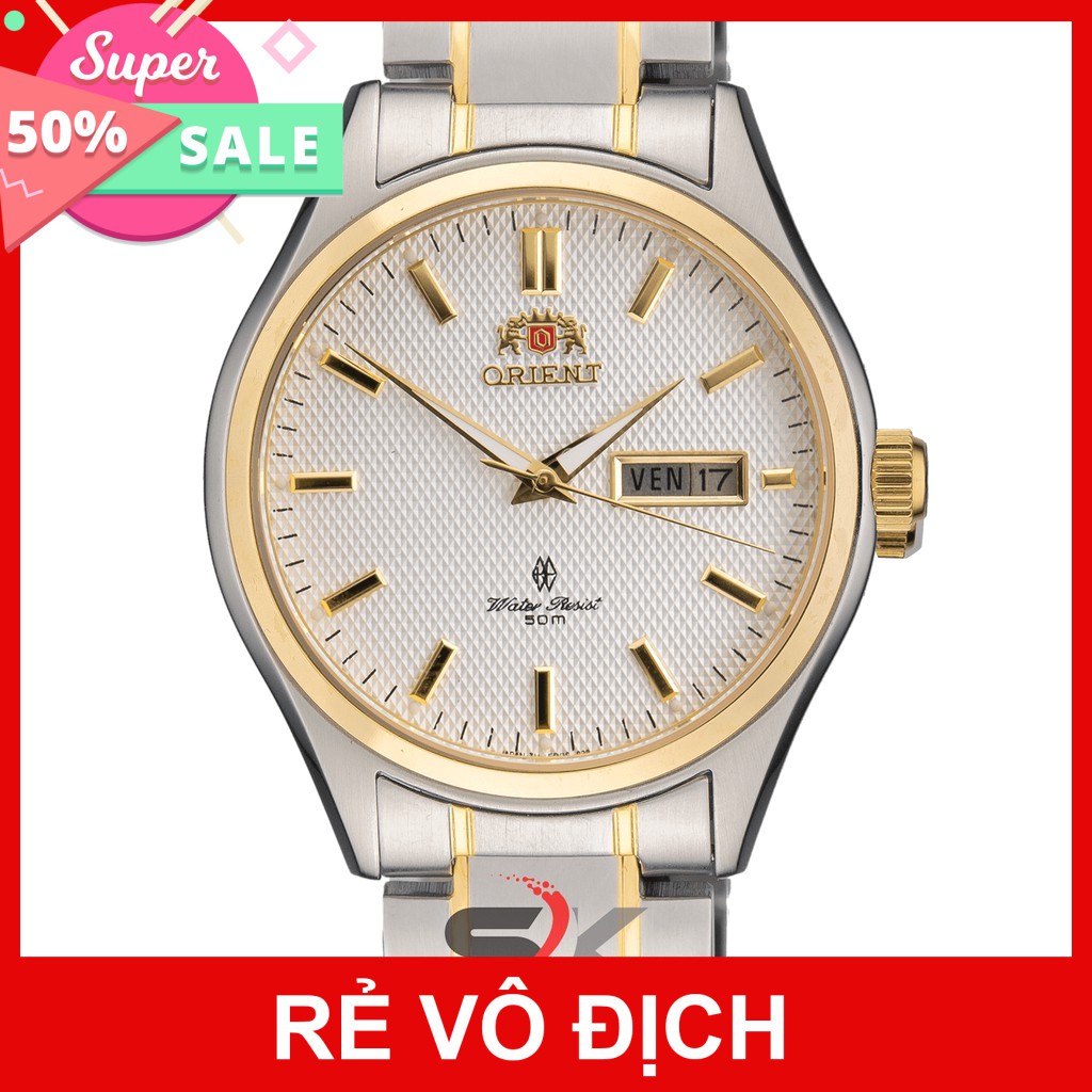Đồng Hồ Cơ Nam Orient Classic Mặt Trắng Cổ Điển Vỏ Demi Automatic ORCV05TRSẵn Hàng