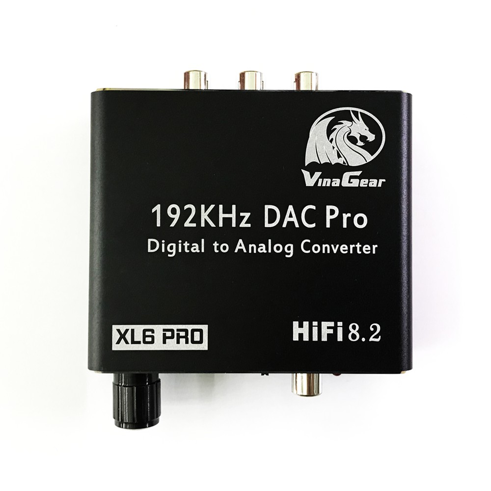 (Hàng Chính Hãng) Bộ Chuyển Âm Thanh Quang Vinagear XL6 Pro tích hợp nút tăng giảm âm lượng