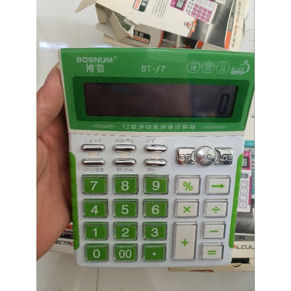 Máy tính cầm tay BT - F7 tiện dụng màu xanh lá, hỗ trợ kinh doanh | BigBuy360 - bigbuy360.vn