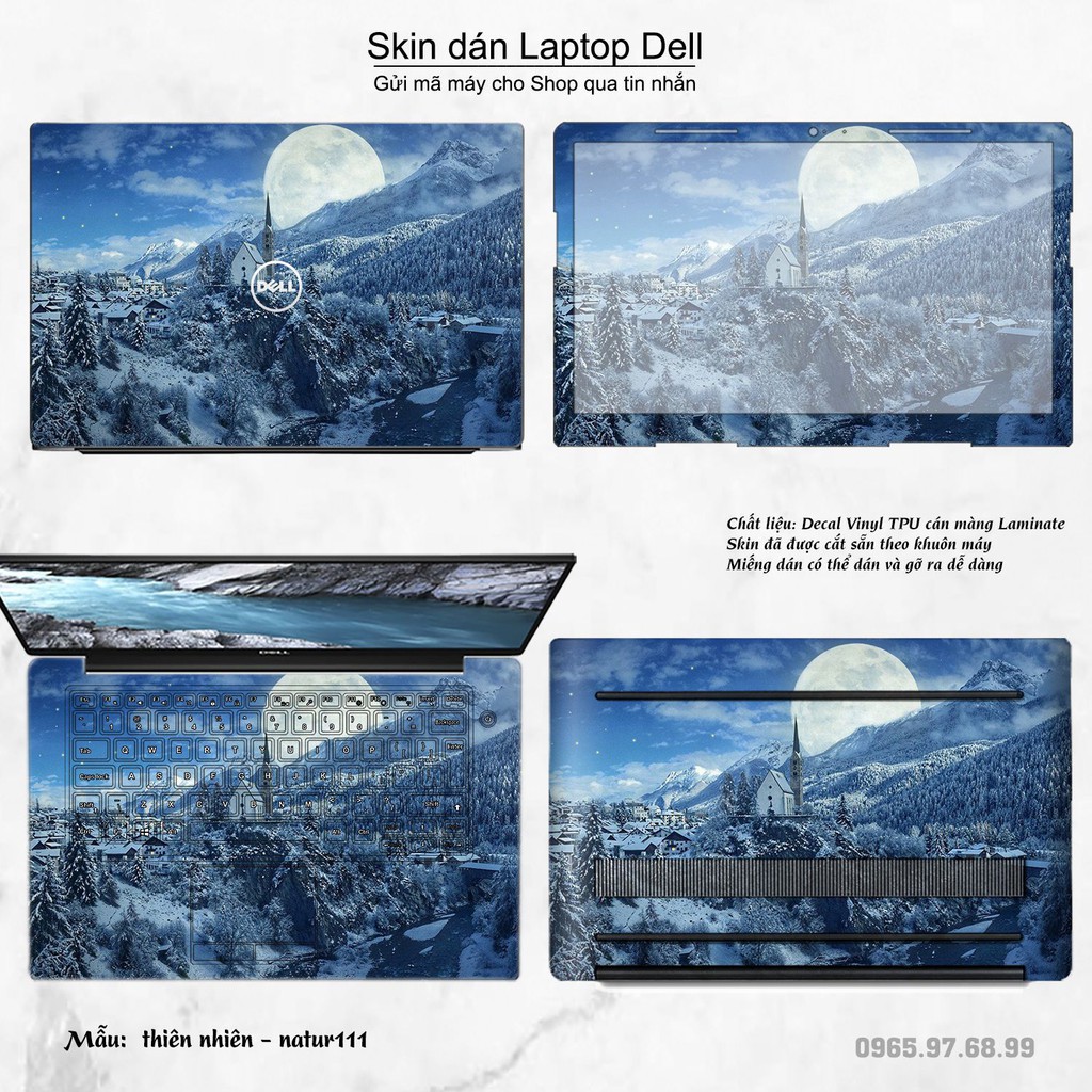 Skin dán Laptop Dell in hình thiên nhiên nhiều mẫu 6 (inbox mã máy cho Shop)