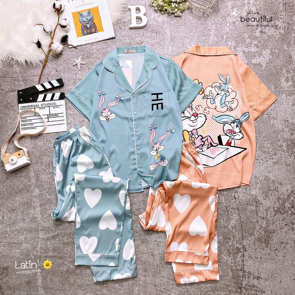 Đồ Mặc Nhà Pijama Lụa Latin TN Quần Dài Freesize - HÀNG CAO CẤP | BigBuy360 - bigbuy360.vn