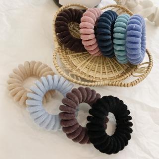 Dây buộc tóc kiểu dây điện thoại xoắn ốc thời trang thời trang dành cho bạn nữ