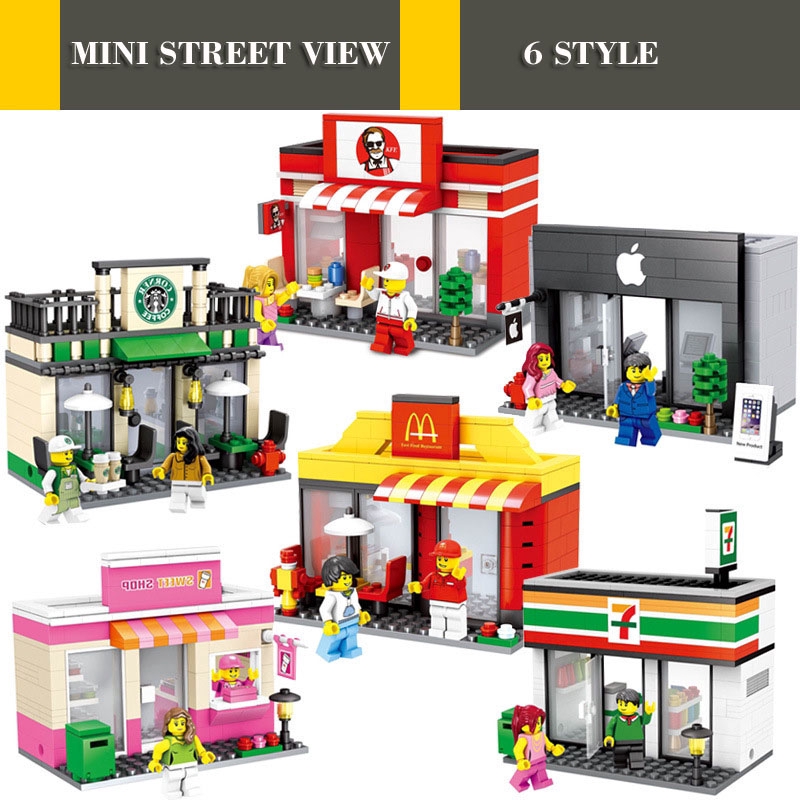 Bộ Đồ Chơi Lắp Ráp Mô Hình Lego Kfc 6 Kiểu Dáng Khác Nhau Thú Vị