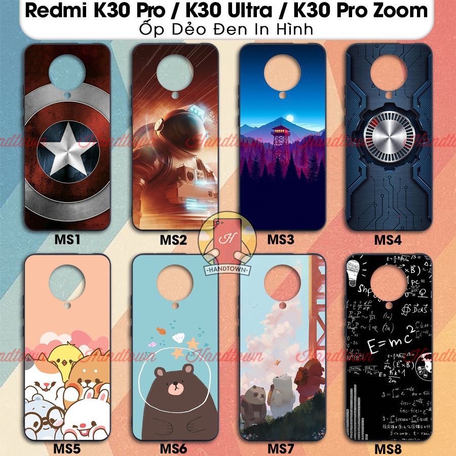 Ốp Lưng Xiaomi Redmi K30 Pro K30 Pro Zoom Ultra Dẻo Đen In Hình Nhiều Mẫu Phần A