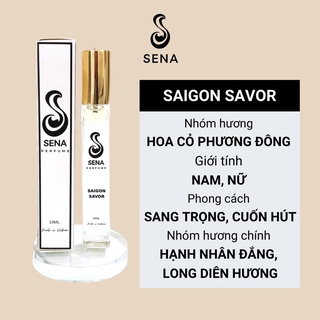 Tinh dầu nước hoa dạng xịt sena saigon savor 10ml, sang trọng, cuốn hút
