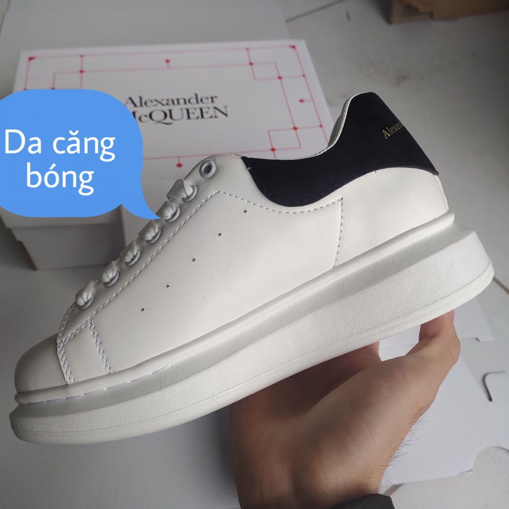 mc queen gót nhung cao cấp❤️bản dây lụa❤️ Tặng kèm dây bản to thay thế  [full bill +box + giấy gói] giày trắng | WebRaoVat - webraovat.net.vn