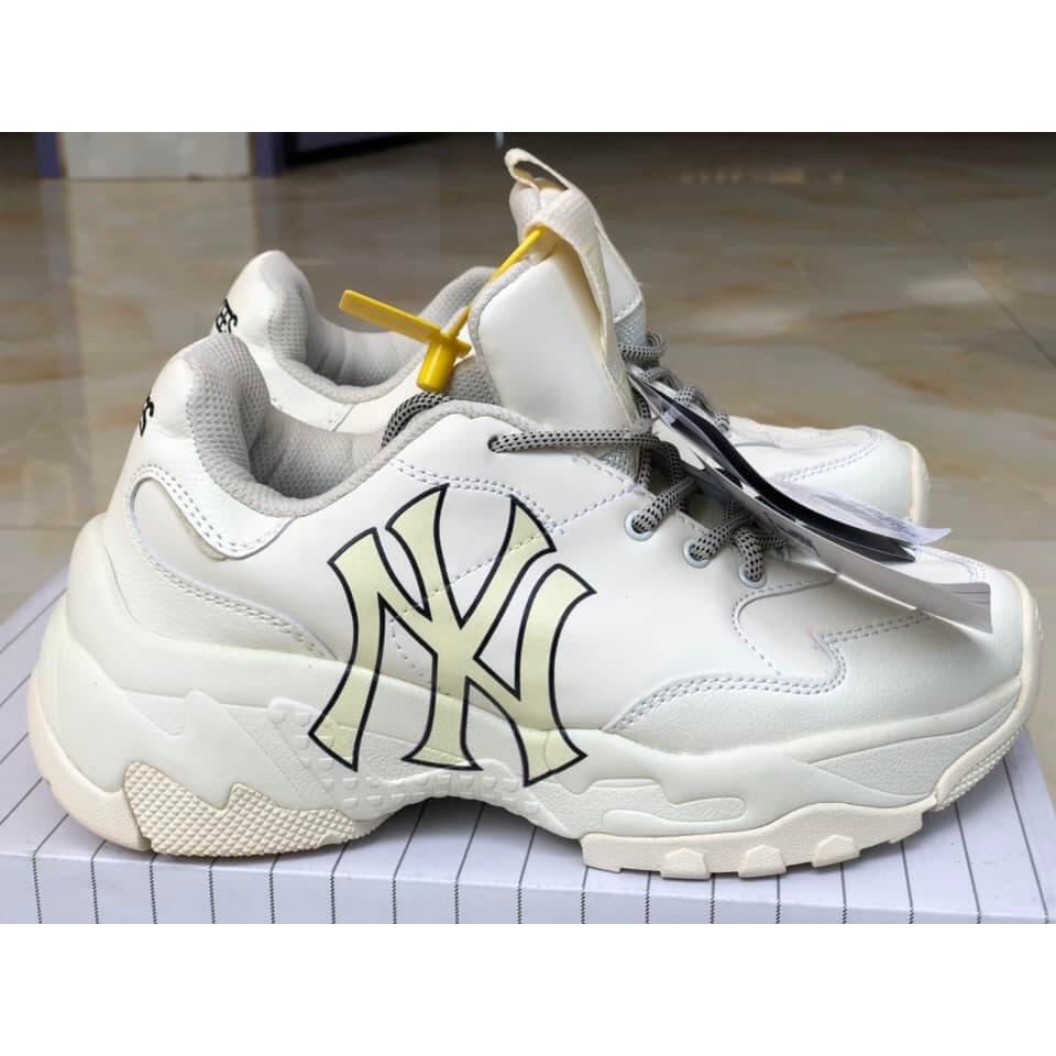 😊shophongtuyet😊Giày sneaker MLB Ny chữ vàng và Boston đế độn tăng chiều cao Hot trend nam nữ, Giày thể thao MLB