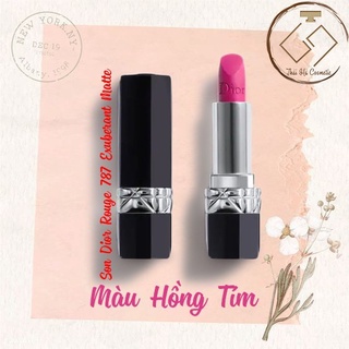 Son Dior 787 màu tím hồng Couture Colour Comfort & Wear Exuberant Matte