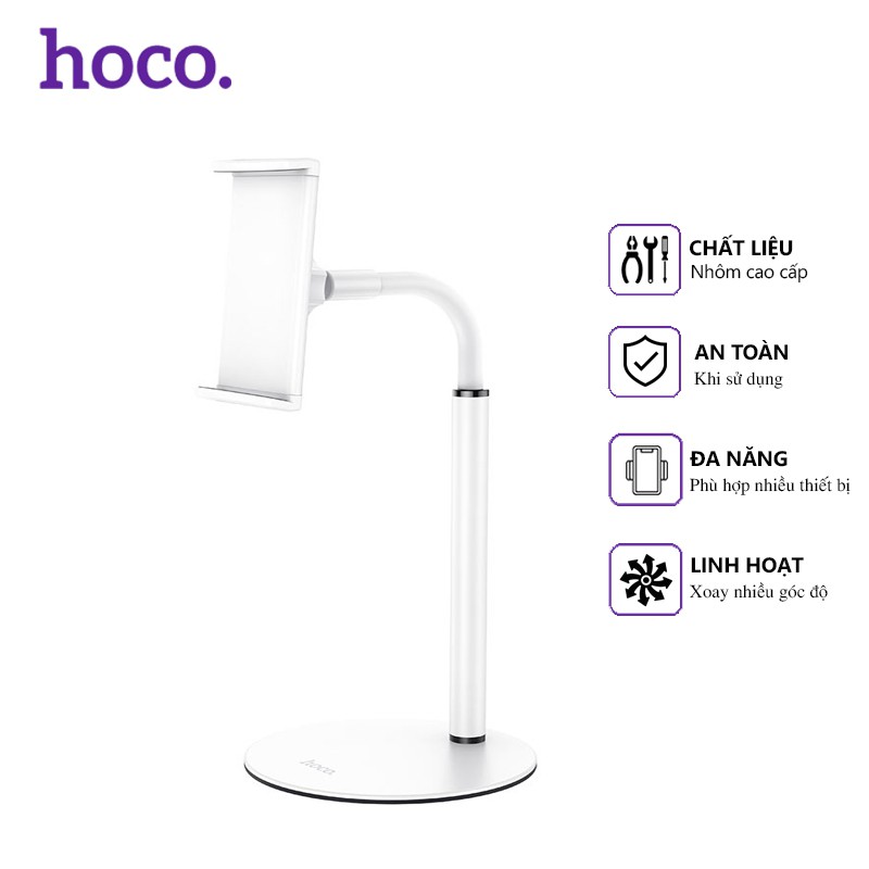 Giá đỡ điện thoại Hoco PH30 - để bàn - sử dụng đa năng tiện dụng, tương thích các thiết bị dưới 4.7-10 inch