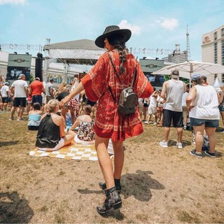 Váy Phong Cách Boho Màu Đỏ