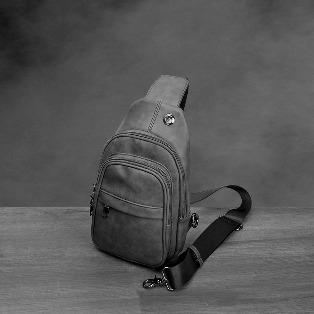 Túi Đeo Chéo Nam Da PU Cao Cấp Chống Thấm Nước Hàn Quốc