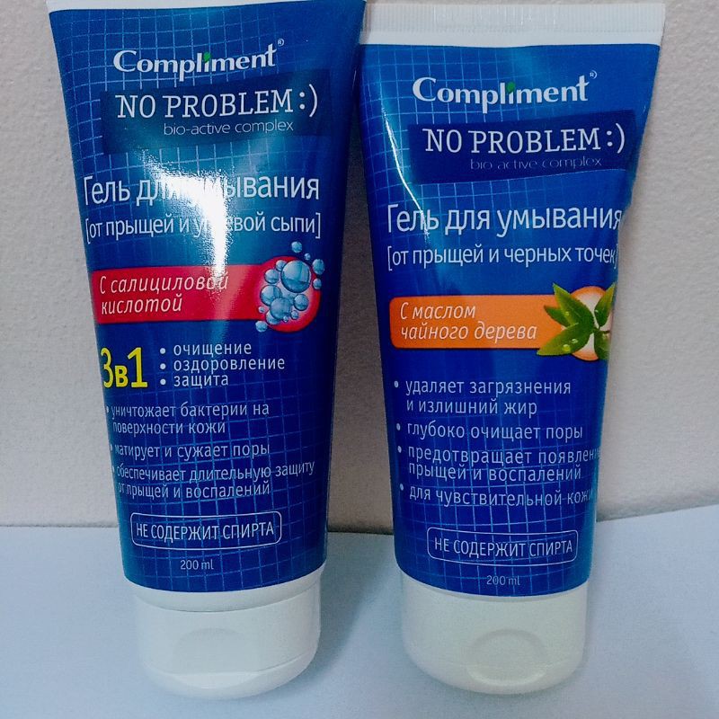 Sửa rửa mặt giảm mụn dạng gel Compliment No Problem