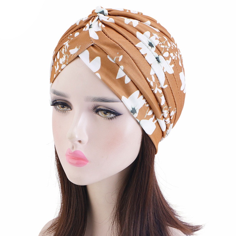 Khăn Turban In Hoa Thời Trang Nữ Tính