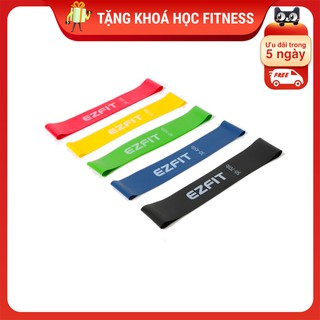 Set 4 dây tập mông, mini band ezfit