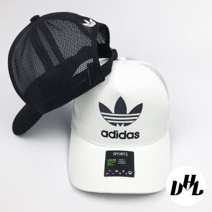 Mũ lưỡi trai VHL Store, nón kết thể thao thêu chữ ADIDAS phối lưới cao cấp