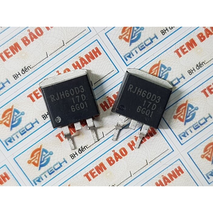 [Combo 3 chiếc] RJH60D3, RJH60D3DPP IGBT 30A/600V/120W TO-263