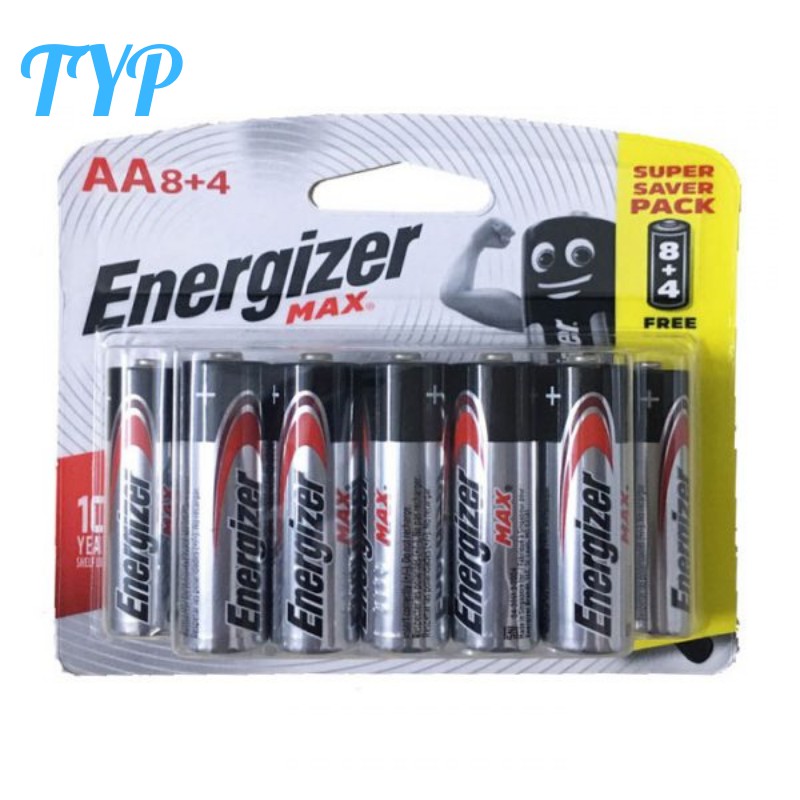 12 viên Pin AA, AAA Energizer Alkaline Chính Hãng