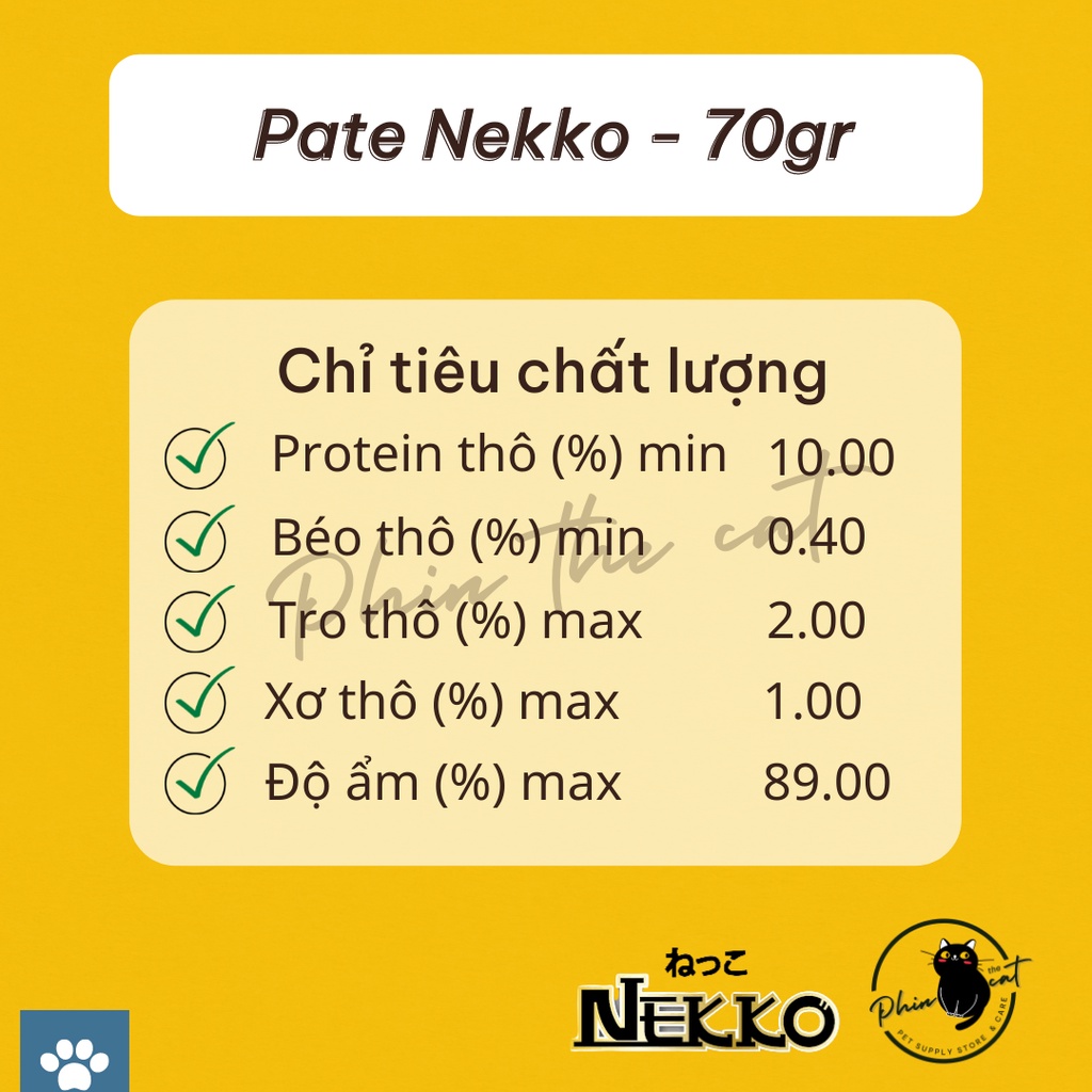 Pate cá ngừ tươi NEKKO dành cho mèo - 70gr - Nhập khẩu Thái Lan | phinthecat