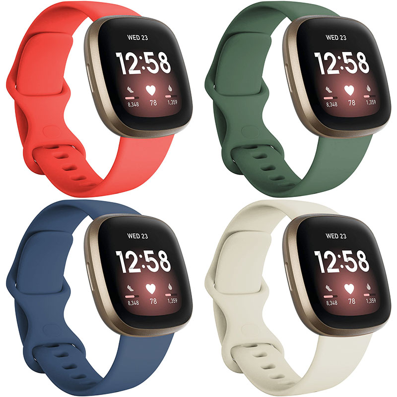 Dây đeo silicon thay thế cho đồng hồ thông minh Fitbit Versa 3 4 Fitbit sense sense2